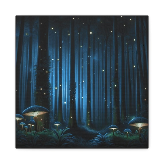 Enchanted Forest Canvas Wall Art: Magical Nature Home Decor
