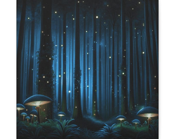 Enchanted Forest Canvas Wall Art: Magical Nature Home Decor