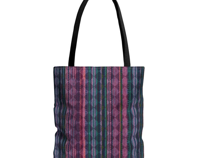 Pink Stone Geometric Tote Bag - Eco-Friendly Carryall for Shopping, Beach, Travel, Gifts, Everyday Use
