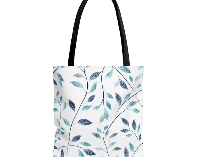 Frosted Leaves Hand Tote Bag | Eco-Friendly Bag