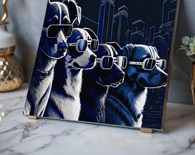 The Hound-Over Acrylic Print | Abstract Wall Accent