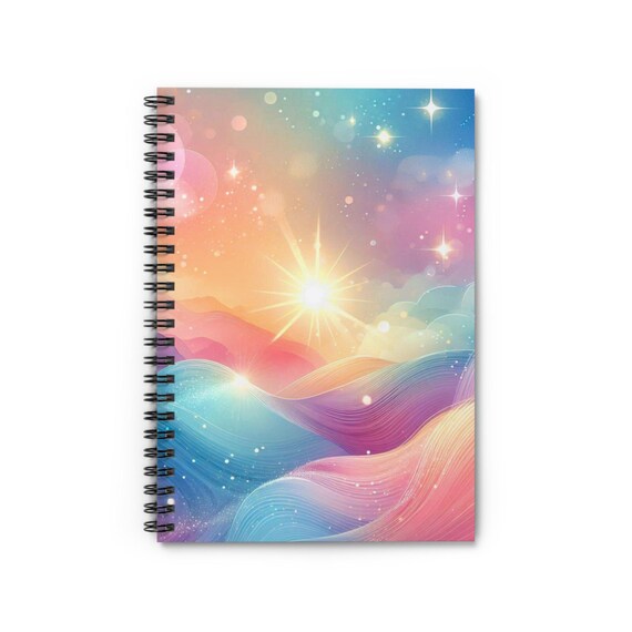Abstract Watercolor Notebook: Palette Flux Spiral Journal, Back to School