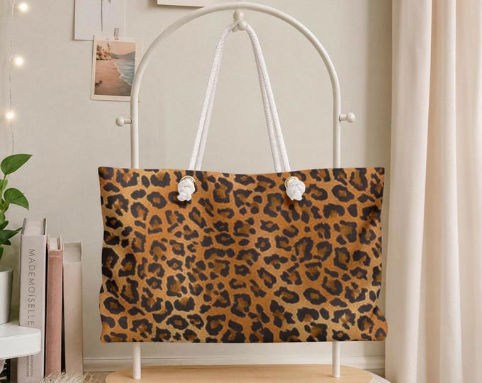 Ocelot Luxe Weekender Bag | Animal Print Travel Tote