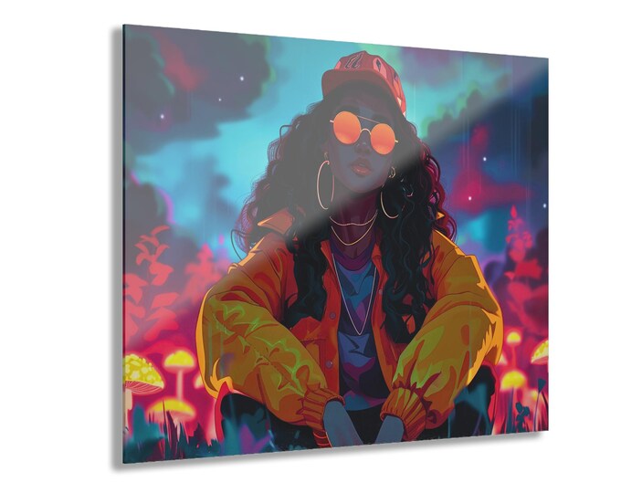 Neon Wanderlust Acrylic Print | Wall Art