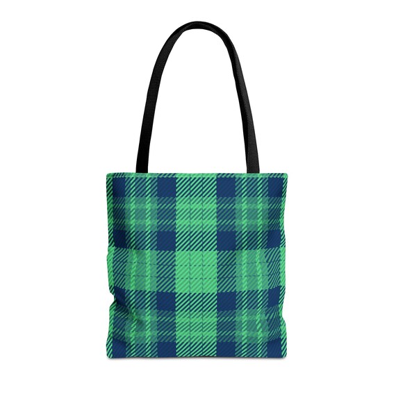 Plaid Tote Bag - Eco-Friendly Carryall for Shopping, Beach, Travel, Gifts, Everyday Use