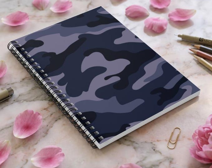 Tactical Thoughts Camouflage Spiral Notebook: Ruled Pages, Back to School Journal