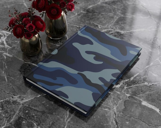 Strategic Scribbles Camouflage Hardcover Journal: Tactical Thoughts, Ruled Pages