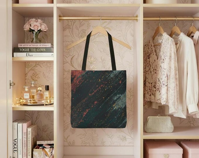 Tarnished Brushstrokes Tote Bag | Artistic Teacher Accessories