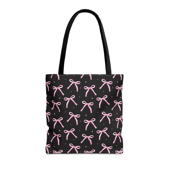 Pink Ribbon Tote Bag: Stylish Shopping Companion