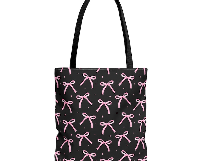 Pink Ribbon Tote Bag: Stylish Shopping Companion