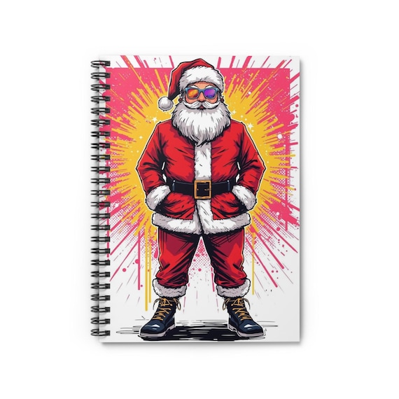 Santa Swagger Spiral Notebook: Festive Holiday Journal