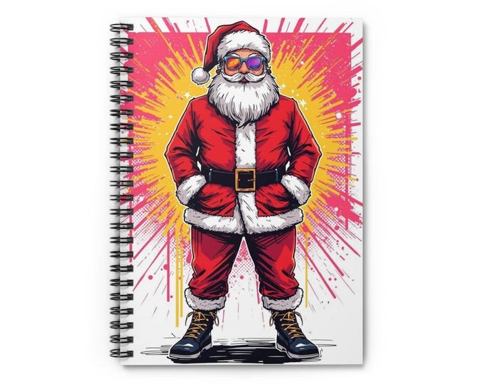 Santa Swagger Spiral Notebook: Festive Holiday Journal