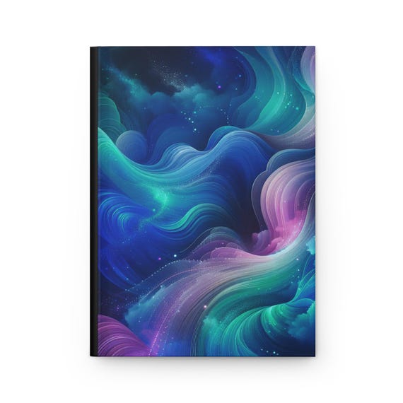 Cosmic Fog Journal: Matte Hardcover Notebook, Ruled Lines
