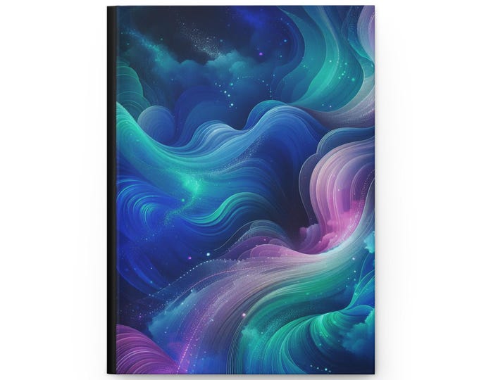 Cosmic Fog Journal: Matte Hardcover Notebook, Ruled Lines