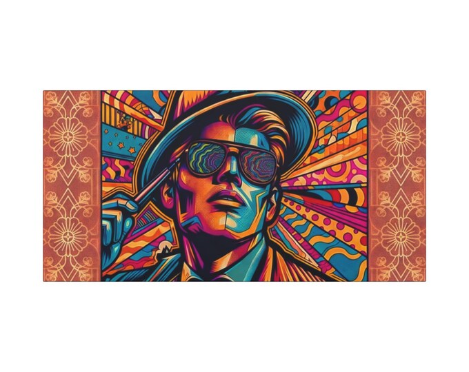 Strike A Pose Matte Canvas Wall Art, Retro Home Decor