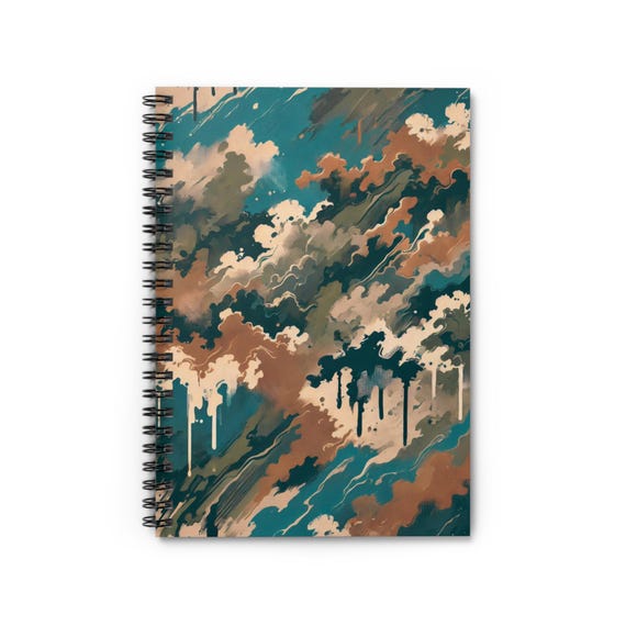 Camo Spiral Notebook: Ruled Pages, Artistic Stationery