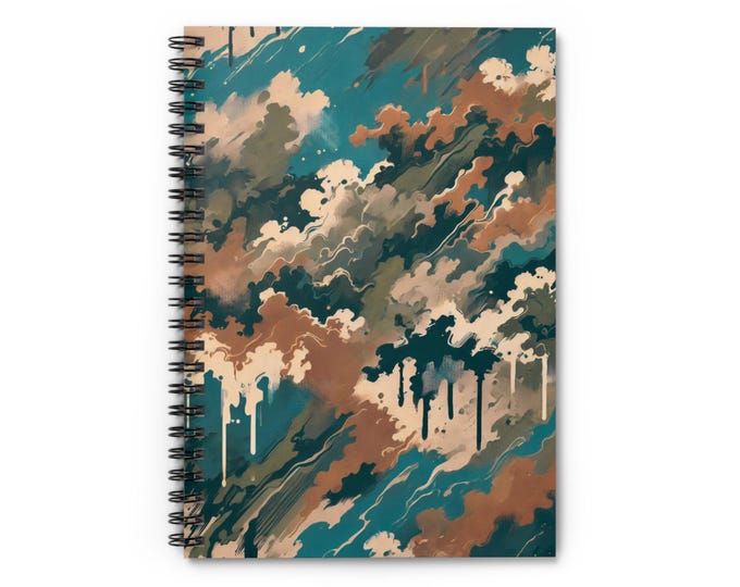 Camo Spiral Notebook: Ruled Pages, Artistic Stationery