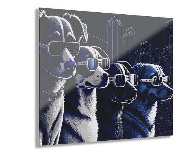 The Hound-Over Acrylic Print | Abstract Wall Accent