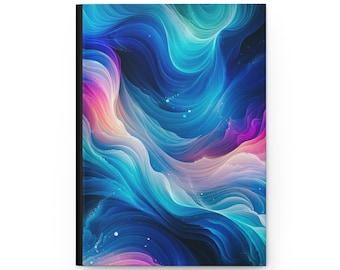 Artistic Matte Hardcover Journal: Watercolor Canvas Stationery