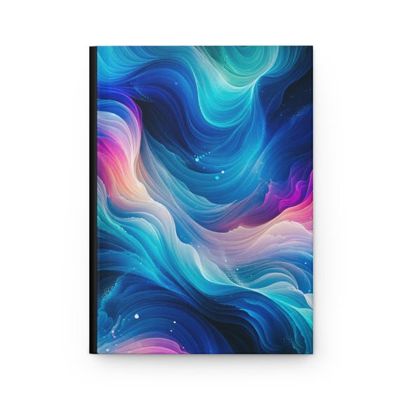 Artistic Matte Hardcover Journal: Watercolor Canvas Stationery