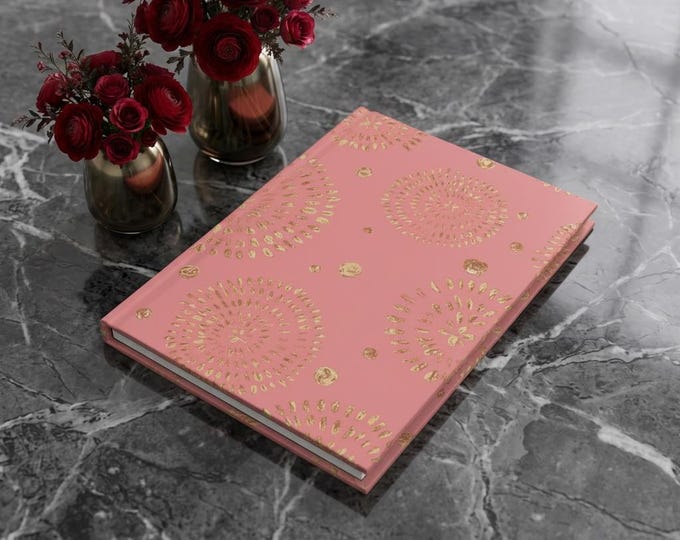 Bohemian Hardcover Journal: Circle La Chic Design, Ruled Pages