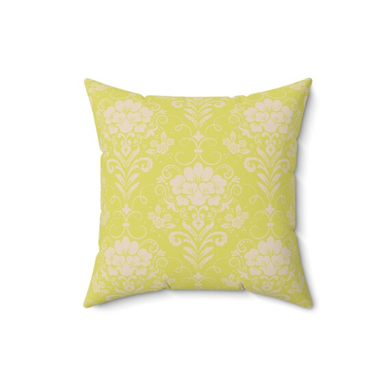 Butter Chic Spun Polyester Pillow: Spring Home Decor Accent - 16x16