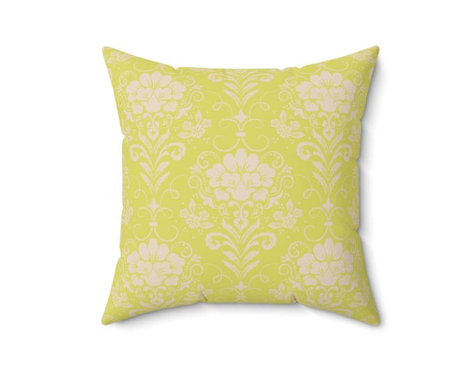 Butter Chic Spun Polyester Pillow: Spring Home Decor Accent - 16x16
