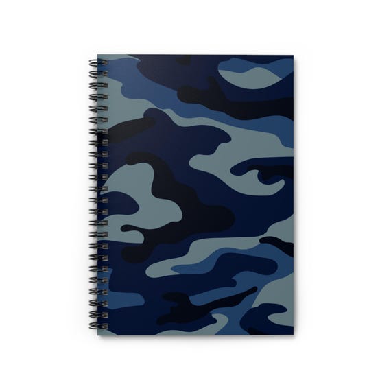 Camouflage Spiral Notebook: Military Style Journal, Ruled Pages