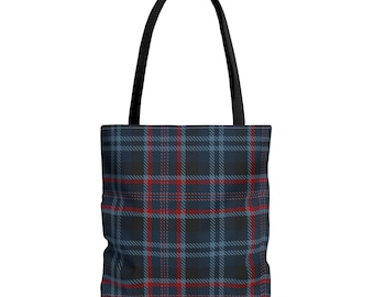 Plaid Tote Bag - Casual Chic Carryall for Everyday Use, Shopping, Beach, Gifts, Sustainable Fashion