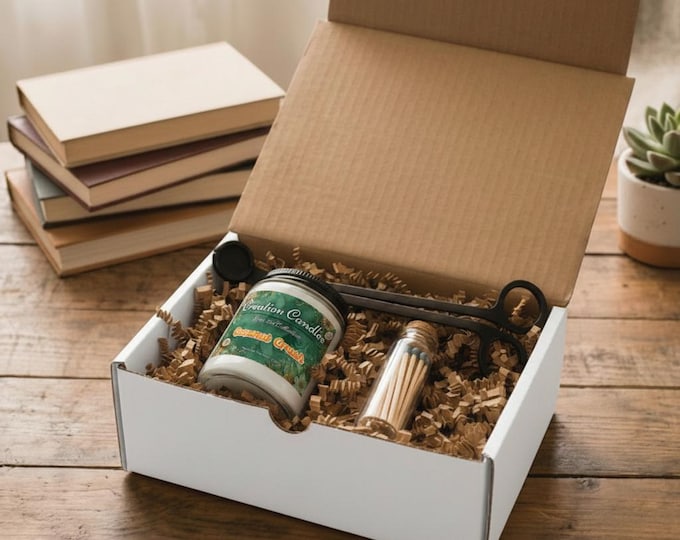 Coconut Crush Candle Set with Matches and Wick Trimmer | Soy Jar Candle