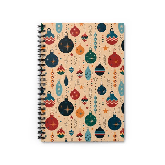 Festive Ornament Holiday Spiral Notebook