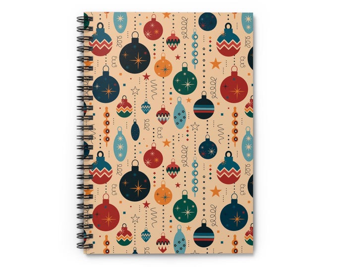 Festive Ornament Holiday Spiral Notebook