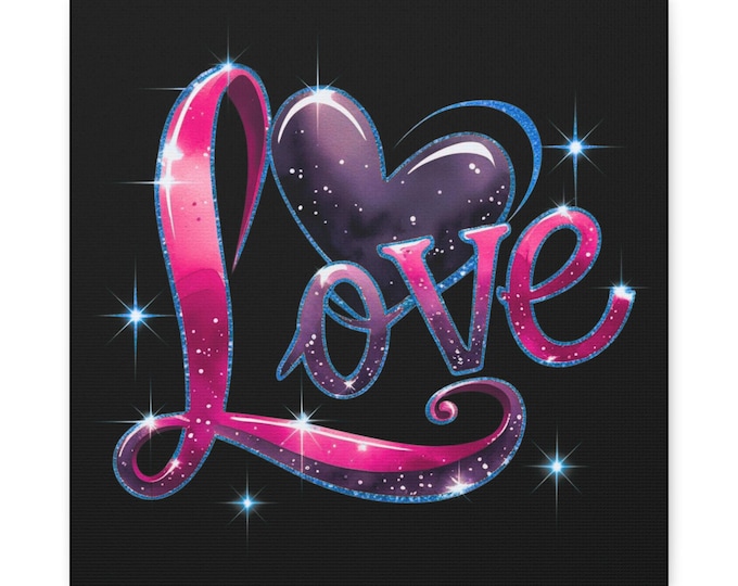 Love Reminder Canvas Wall Art: Modern Home Decor, Heartfelt Gift