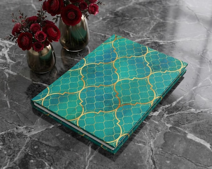 Seaside Reflections Journal: Geometric Art, Ruled Pages