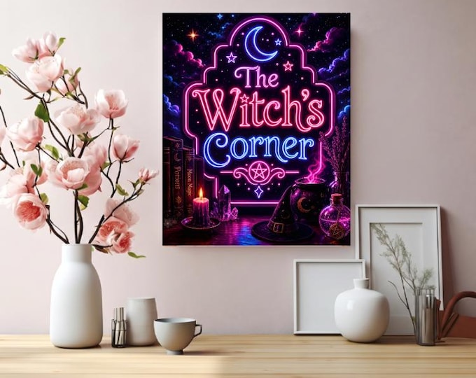 The Witch is In Matte Canvas Artwork | The Witch's Corner Home Accent