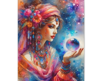 Mystical Nirvana Canvas Art: Spiritual Home Decor (16x20 Canvas Only)
