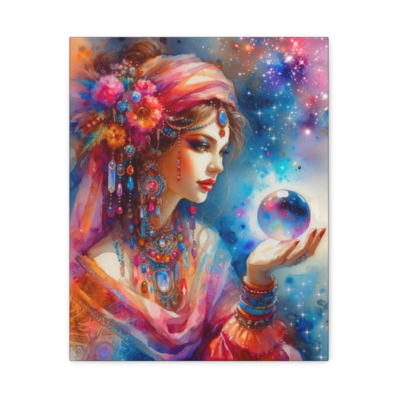 Mystical Nirvana Canvas Art: Spiritual Home Decor (16x20 Canvas Only)