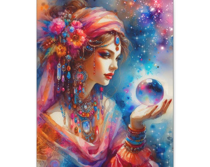 Mystical Nirvana Canvas Art: Spiritual Home Decor (16x20 Canvas Only)