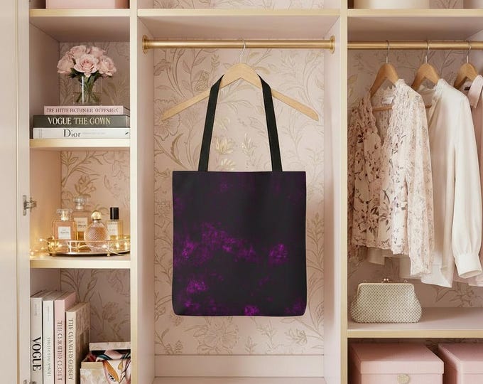 Plum Charcoal Tote Bag | Purple Shoulder Bag