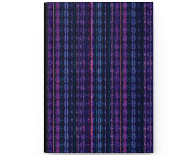 Creative Spark Hardcover Journal: Purple Pattern, Ruled Lines