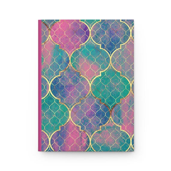 Coastline Reflections Journal: Watercolor Boho Notebook, Ruled Lines