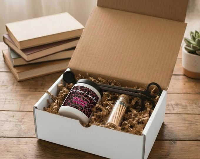 Carajillo Cocktail Candle Set with Matches and Wick Trimmer | Scented Jar Candle