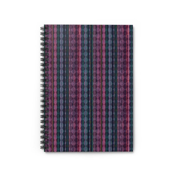 Striped Spiral Notebook: 118 Ruled Pages, 6"x8" - Back to School