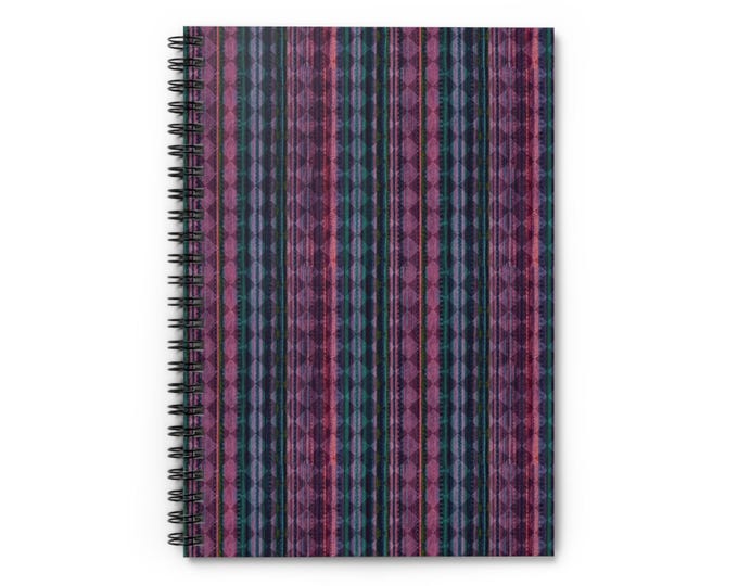 Striped Spiral Notebook: 118 Ruled Pages, 6"x8" - Back to School