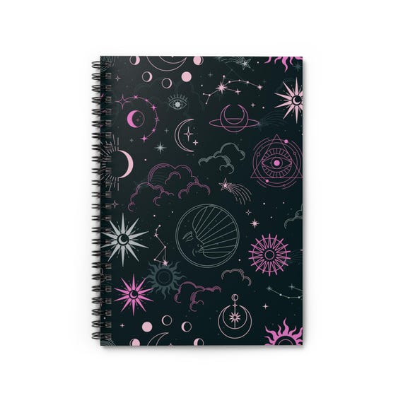 Cosmic Celestial Notebook: Spiral Bound Journal for Dreamers