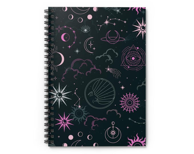 Cosmic Celestial Notebook: Spiral Bound Journal for Dreamers