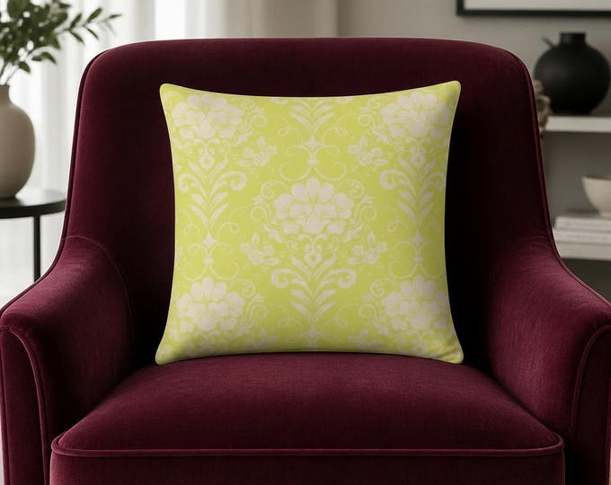Butter Chic Spun Polyester Pillow: Spring Home Decor Accent - 16x16
