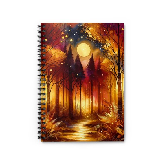 Floral Crimson Red Spiral Notebook: Ruled Pages, Student Journal