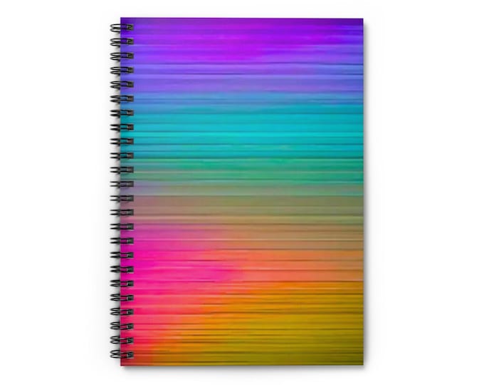 Colorful Art Spiral Notebook: Ruled Pages, Student Planner