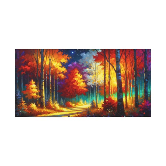 Autumn Harvest Canvas Wall Art: Thanksgiving Home Decor (30x15in Canvas Only